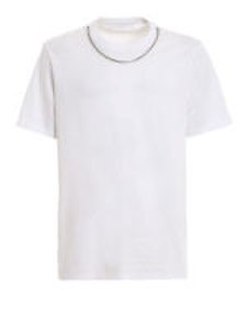 T-shirt in cotone con collana