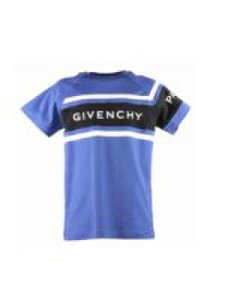 Givenchy - T-shirt logata in jersey di cotone blu