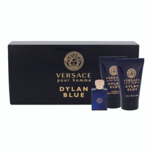 Versace pour Homme Dylan Blue zestaw - woda toaletowa 5 ml + balsam po goleniu 25 ml + żel pod prysznic 25 ml