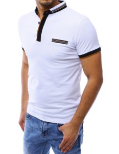 Koszulka polo męska biała PX0304