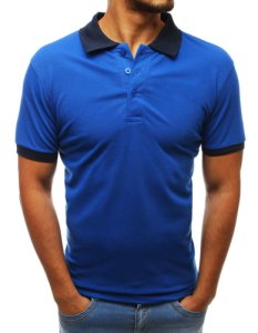 Koszulka polo męska niebieska PX0227