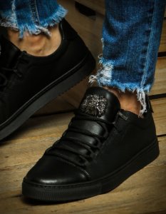 Sneakersy męskie czarne ZX0127