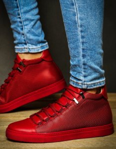 Sneakersy męskie czerwone ZX0123