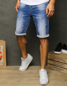 Dstreet - Spodenki męskie jeansowe niebieskie sx1249