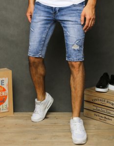 Dstreet - Spodenki męskie jeansowe niebieskie sx1250