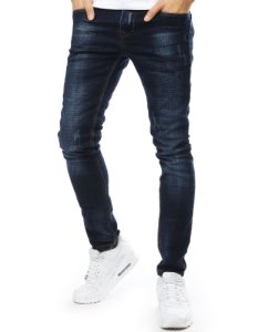 Spodnie jeansowe męskie granatowe UX2174