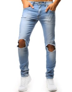 Spodnie jeansowe męskie niebieskie UX1351