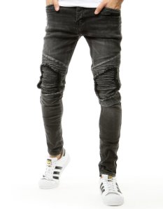 Spodnie męskie jeansowe ciemnoszare UX2659