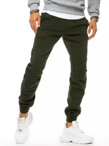 Spodnie męskie jeansowe typu jogger khaki Dstreet UX3173