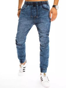 Spodnie męskie jeansowe typu jogger niebieskie Dstreet UX3230