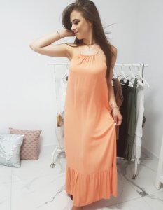 Sukienka długa pomarańczowa EY0942
