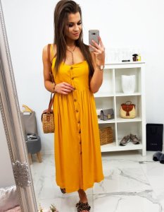 Sukienka GIULIA żółta na ramiączkach EY0848
