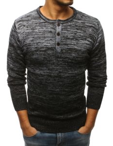 Dstreet - Sweter męski czarny wx1161