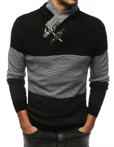 Sweter męski czarny WX1397