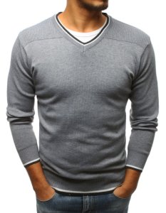Sweter męski jasnoszary (wx1180)