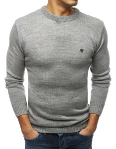 Sweter męski jasnoszary WX1430