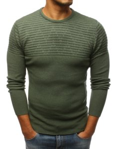 Dstreet - Sweter męski zielony wx1077