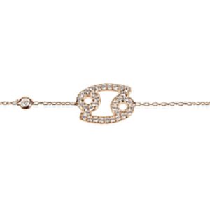 Cancer Zodiac Bracelet Rose Gold