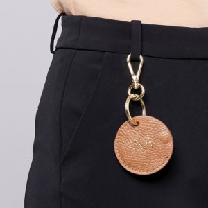 Mplus Design - Keyring 1.0 orange leather pocket with magnet closure
