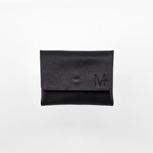 MINI WALLET 2.0 Black Small Leather Wallet With Two Compartments