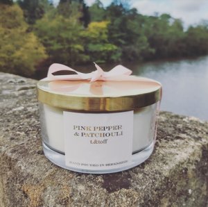 Pink Pepper and Patchouli 3 Wick Candle