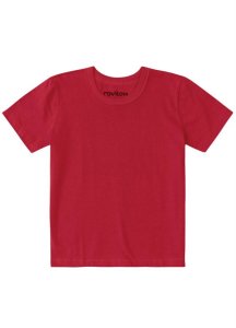 Camiseta Rovitex Kids Básicos Masculino Vermelho
