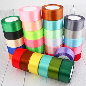 1 inch 2 inch 3 inch 4 inch 5 inch 6 inch  satin ribbon wholesale , solid color single face woven edged satin ribbon