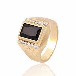 13495 China supplier mens ring, dubai gold stone rings for men jewelry