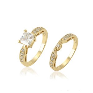 13686  XUPING wholesale fashion gold jewelry couple wedding rings set