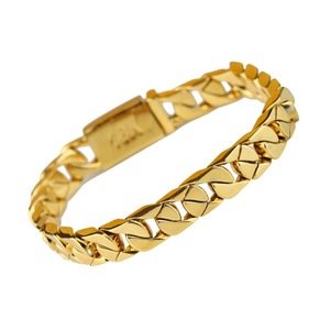18k Gold Men Link Chains Bracelet