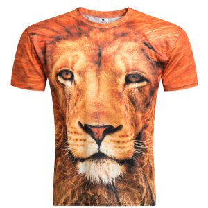2018 Animal Lion 3D T-shirts Men Latest Shirts Pattern For Men