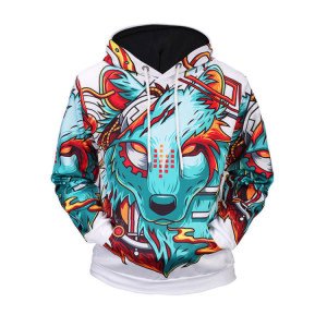 2018 new design sublimation printed hoodies