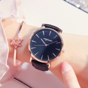 2019 Amazon Best Seller Fashion Casual Women Quart Movement Leather Wrist Watches