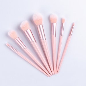 2019 arrive news 7 pcs free sample woman's toiletry beauty product inclined tube kabuki blush brushes