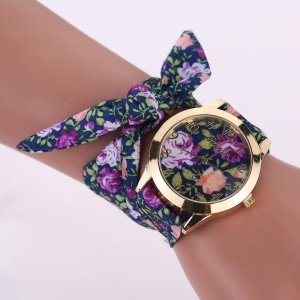 2019 Best Sell Fashion Women Watches Innovate Floral Ladies Luxury Relojes Bracelet Girls Wrap Watch WW027