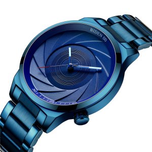 2019 BIDEN Brand Luxury Quartz Men Watch Men's Waterproof Stainless Steel Watch Unique Design Blue Couple New Watches