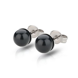 2019 Factory Custom Fashion Earring Jewelry Design Charm Black Pearl Earrings For Women