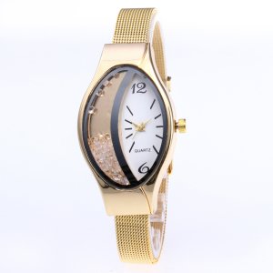 2019 Fashion gold moon ladies wrist watch women wholesale reloj mesh stainless steel quartz watch BD016 BD016