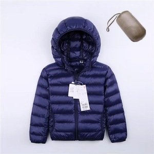 2019 Hooded Lightweight ultra Thin Foldable Down Children Kids Jacket for keep warm