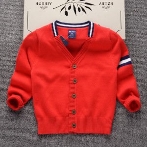 2019 latest v-neck cotton button-down cardigan sweater children fall clothes  boy clothing coat