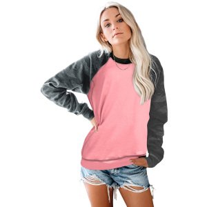 2019 New Style Women Modern Crew neck Camo Print Long Sleeve Sweatshirts for Women
