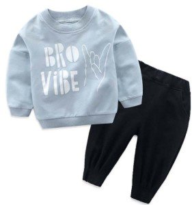 2019 Spring Autumn Baby Clothing Sets Long Sleeve fashion Leisure T-shirt Pants 2-piece Suit For Little Kids