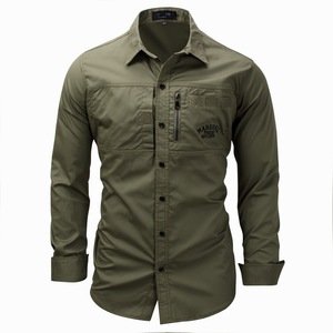 2019 spring Men's workout cotton shirts chemise homme casual shirts design for men long sleeve with best price