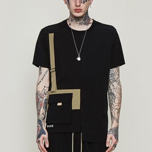 2019 Wholesale custom add your own design two tone t shirt latest model hipster retro short sleeve irregular t shirt