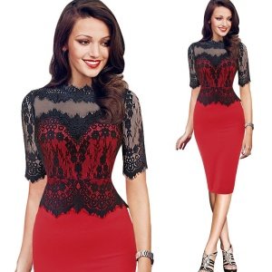 2019 Women Trending Clothing Clothes For Ladies High Quality Sexy Lace Evening Dress