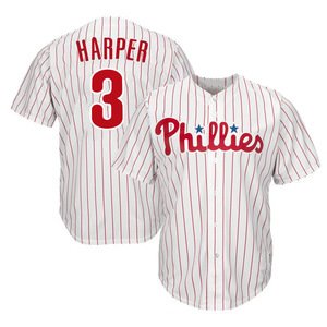 3 Bryce Harper Embroidery Logos Uniform Shirts Baseball Jersey Custom