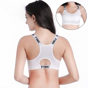 4006 jogging sportswear gym word printing bra women tank tops girl sports bra