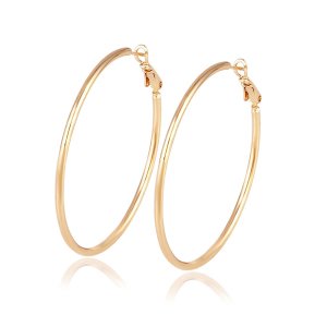 92417 Xuping Jewelry Simple and Popular Hoop Earrings with 18K Gold Plated