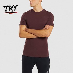 95% Cotton 5% Elastane T-SHIRTS training running sportswear gym top tee men's t-shirts