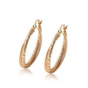 98759 Xuping aretes de mujer 18k gold women copper jewelry, pendientes mujer hoop earrings